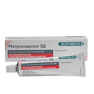 Метронидазол гель 1% 30г (Зеленая дубрава)