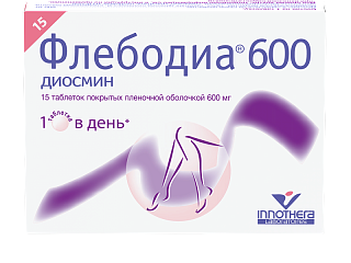 Флебодиа 600 таб п/о 600мг N15 (Иннотек)