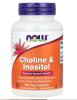 Нау Фудс Холин+Инозитол 250/250мг капс N100 (Нау Фудс)
