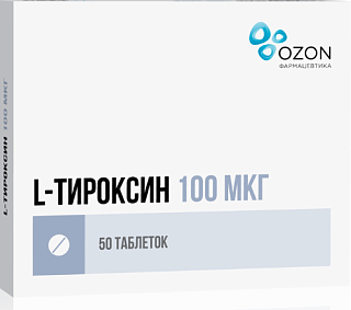 Л-тироксин таб 100мкг N50 (Озон)
