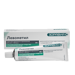 Купить левометил мазь 30г (зеленая дубрава) Левометил мазь 30г (Зеленая дубрава)