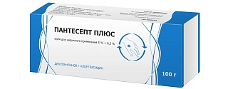 Пантесепт плюс крем 5%+0,5% 100г (Тульская фф)