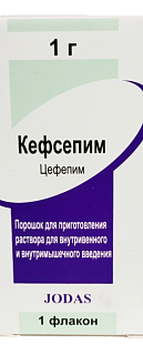 Кефсепим пор д/приг р-ра в/в в/м введ 1г (Джодас)