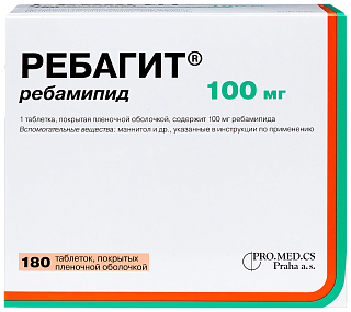 Ребагит таб п/пл/о 100мг N180 (ПроМед)