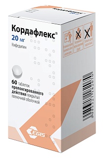 Кордафлекс пролонг таб п/пл/о 20мг N60 (Эгис)