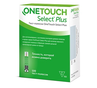 Тест-полоски One Touch Select Plus N100 (Лайфскан)