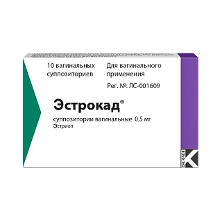 Эстрокад супп вагин 0,5мг N10 (Алцея)