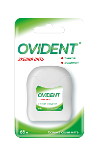 Овидент з/нить тонкая вощ освежающ вкус 65м (ФрешМинт)
