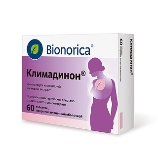 Купить климадинон таб 20мг n60 (бионорика) Климадинон таб 20мг N60 (Бионорика)