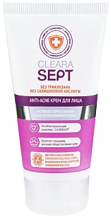 Клерасепт Анти-акне крем д/лица 50мл (СвиссФарм)