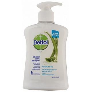 Деттол Мыло жидкое а/бактер алоэ/протеины 250мл (Рекитт)
