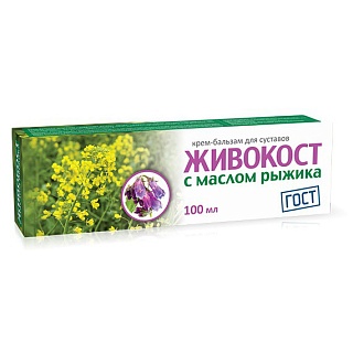 Живокост бальзам-крем д/суст с маслом рыжика 100мл (Твинс Тэк)