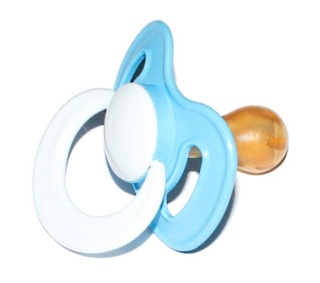 Соска-пустыш Бантик с кольцом (Киевгума)