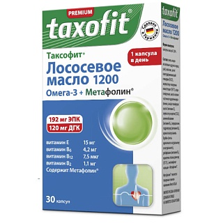 Таксофит лососевое масло 1200 капс N30 (Клостерфрау)